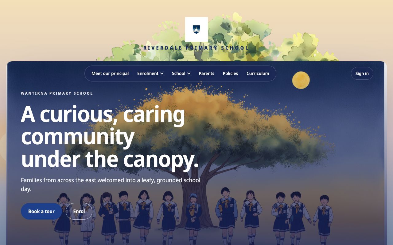 Canopy school website template