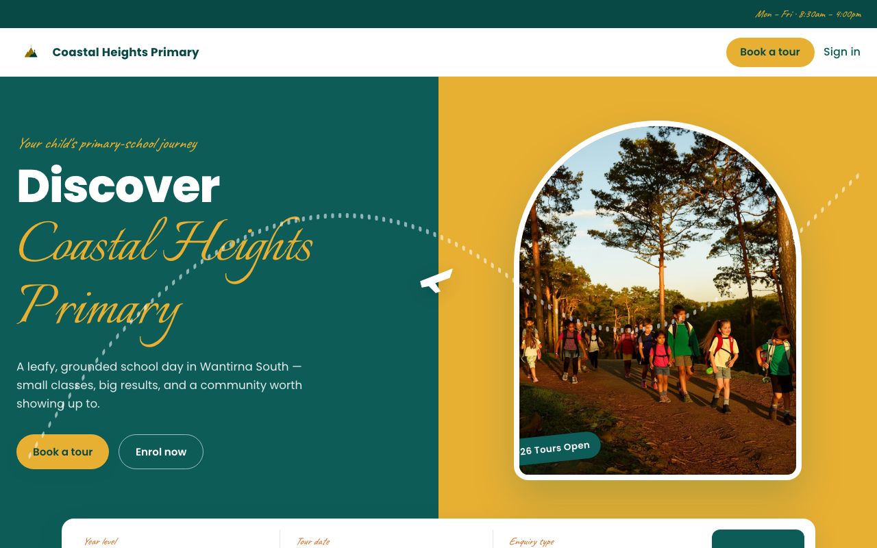 Wanderlust school website template